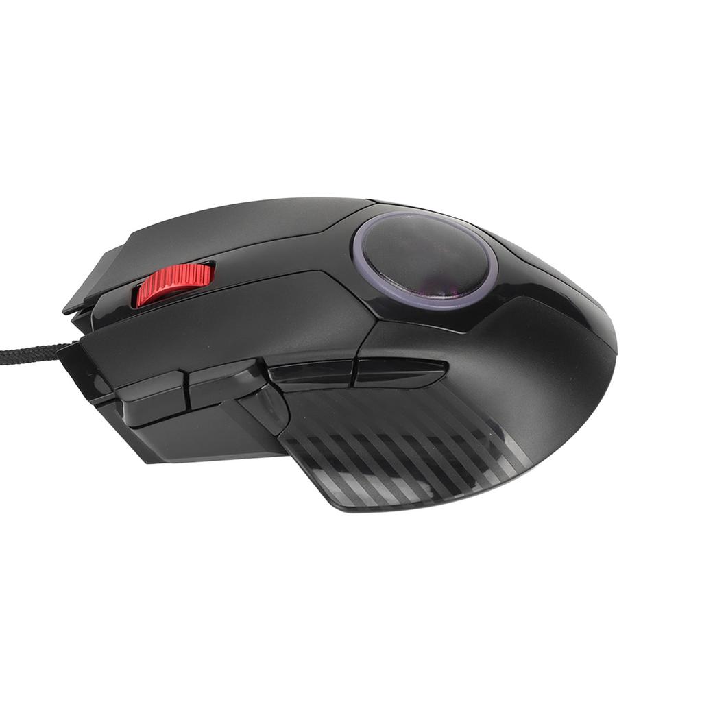 Игровая мышь проводная 8 клавиш RGB Марево 6 регулируемых DPI Изогнутая эргономичная Клавиша быстрого доступа Многофункциональная клавиша Компьютерная мышь Черная