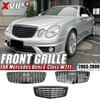XVIP Glossy Black AMG Style Front Racing Grille For Mercedes Benz E-Class W211 E320 E350 E500 2003-2009 GTR Style Bumper Grilles