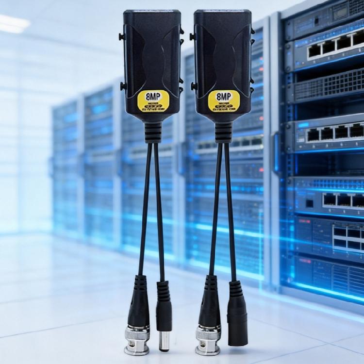 Набор видеобалунов для видеонаблюдения с разъемом BNC, портом RJ45 и кабелем питания DC5.5x2.1 мм для аналоговых систем видеонаблюдения