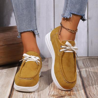 Европейские американские спортивные и развлекательные женские туфли 2024 года, осень, новые женские туфли на толстой подошве с плоским дном Zapatos Mujer