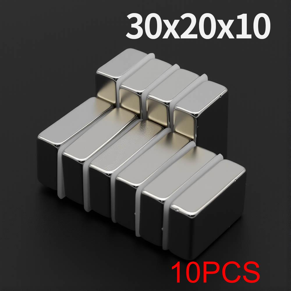 30x20x10 мм Мощный Неодимовый Магнит N35 NdfeB Постоянный Магнитный Блок Супер Сильные Магниты для Холодильника DIY