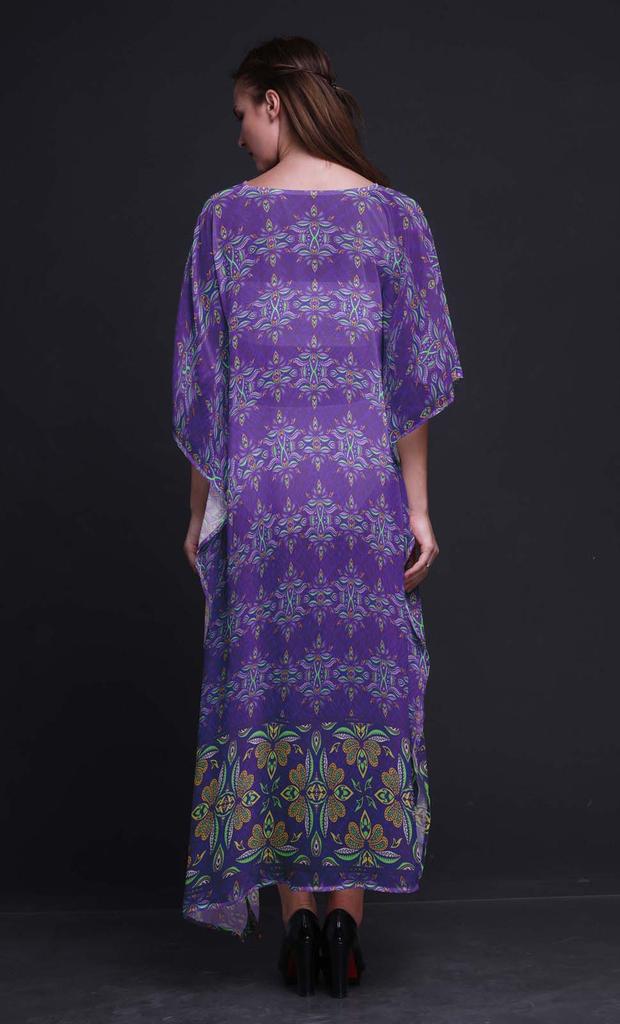 Phagun Цветочный этнический женский кафтан больших размеров летняя одежда пляжная накидка кимоно