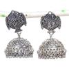 Натуральные индийские серьги Jhumki с драгоценным камнем, серебряные серьги в племенном стиле Бали, 2,05 дюйма, F8M41