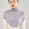 Soft Knitted Ring Scarf Winter Warm Cover Head Neck Fashion Fake Collar  for Women Girls