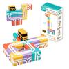 Qbi Happy School Bus, 12 Building Blocks, 1 Bus, Includes Online Challenge Cards, Educational Toy for Ages 1+