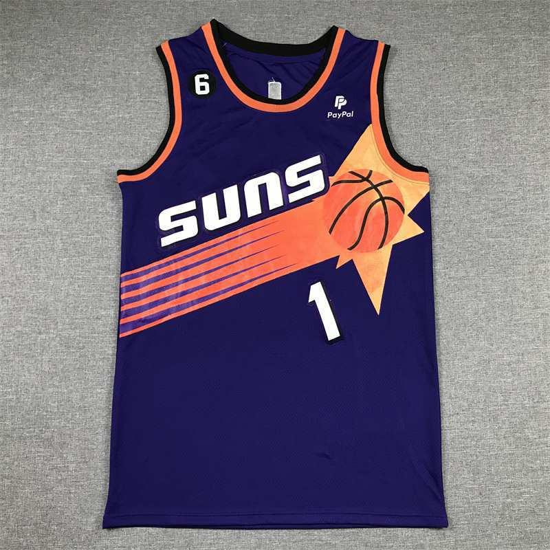 Phoenix Suns 1 Booker 35 Durant City Edition Embroidered Basketball Jersey Men Women