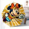 Minnie Mouse,Superhero Automatic Folding Umbrella - Simple 8-Rib Design, Bright Cartoon Pattern, Durable Iron Frame, Suitable For Travel, Ou
