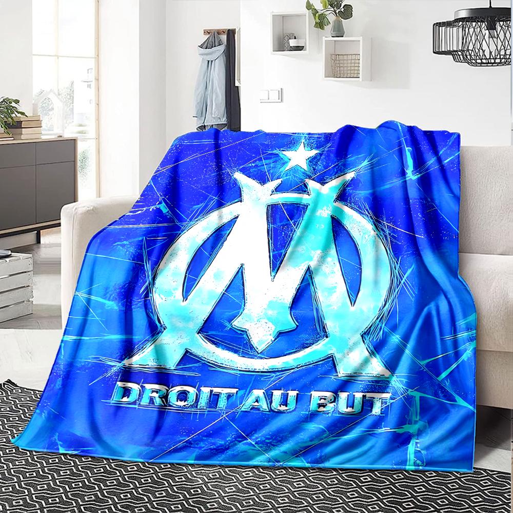 1pc Blanket - Marseille Print Design,Lightweight Blanket for Sofa,Bed- Soft &Warm,Gift for All Seasons