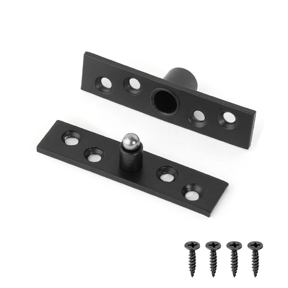 New Stainless Steel Pivot Hinge 360° Swivel Heavy Duty Door Concealing Shaft With Screws Location Shaft