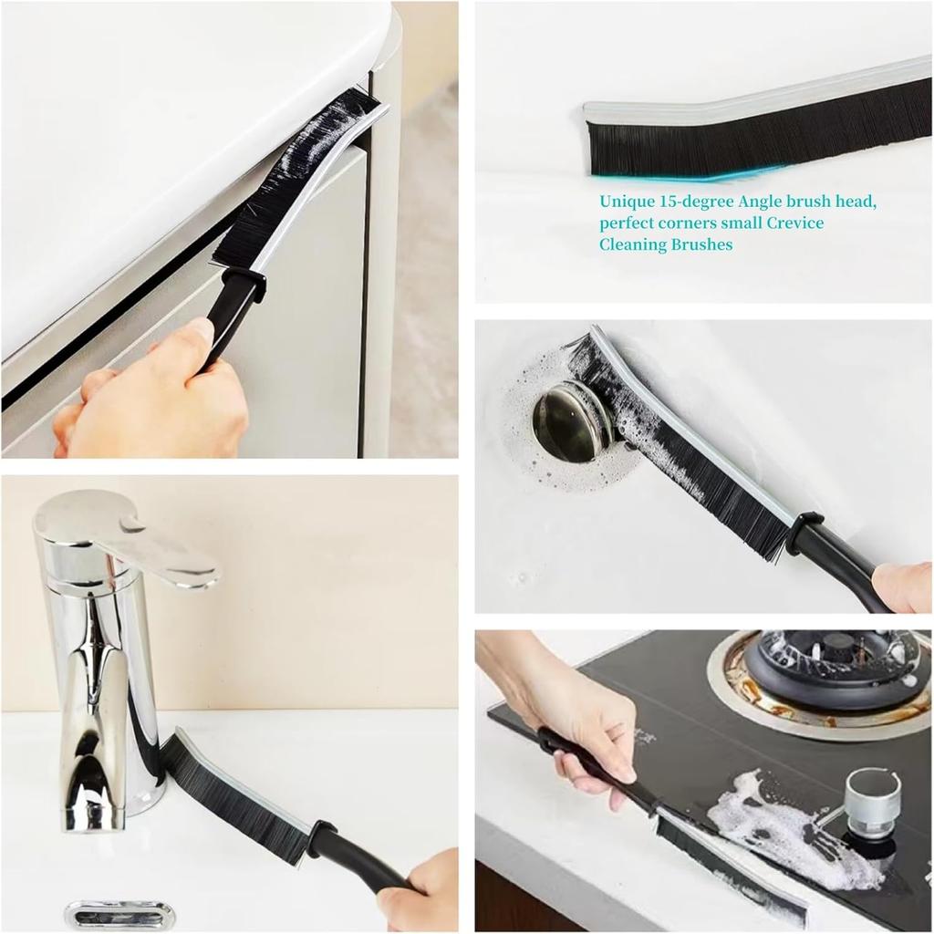 4 PCS Crevice Cleaning Brush,Hard Bristle Crevice Cleaning Brush,Crevice Cleaning Tool Is Effective To Clean The Small Gap Of Kitchen, Tolilet And
