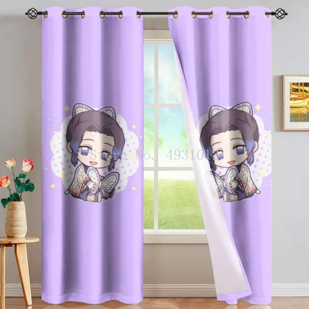 Японские аниме-принты, аниме-шторы для обработки окон, оконные занавески для гостиной, спальни, жалюзи, детская комната, домашний декор