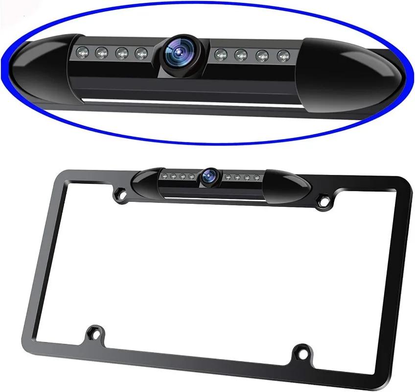 New 1Pcs American License Plate Frame Car Camera High-definition Infrared Night Vision Beautiful Frame Rear View Reverse Camera