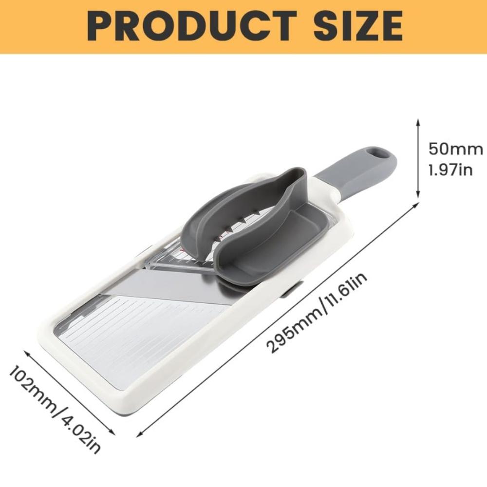 Многофункциональная ручная овощерезка с регулируемым лезвием из нержавеющей стали - терка для овощей, огурцов, сыра