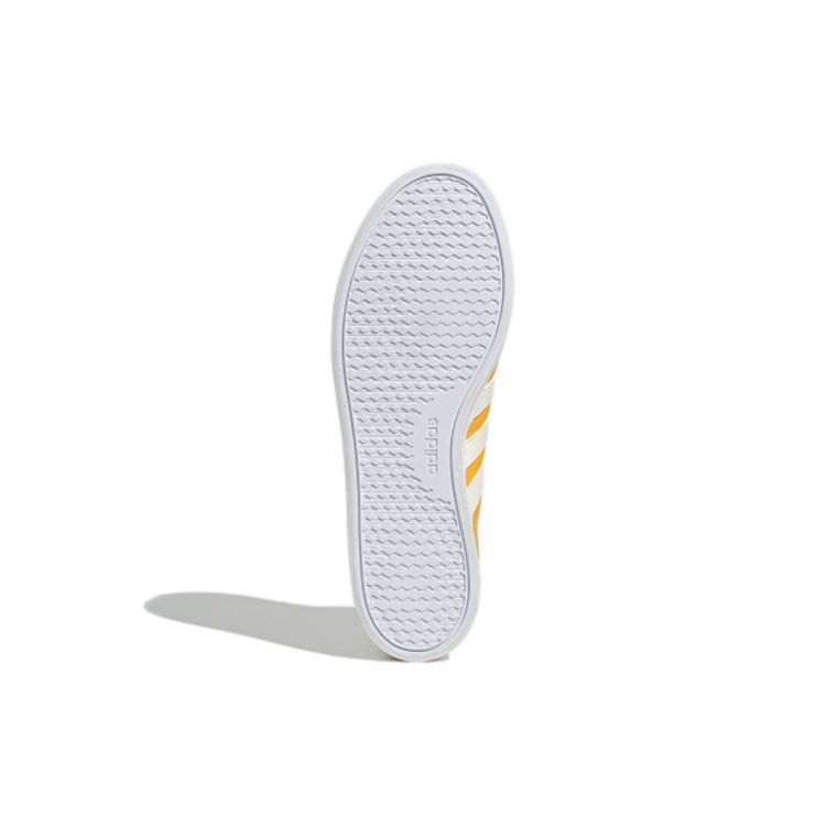 adidas Neo Bravada Mid Canvas Нескользящие Прочные Дышащие Высокие Кеды для Скейтборда Мужские Кроссовки Желтый Белый FX9062