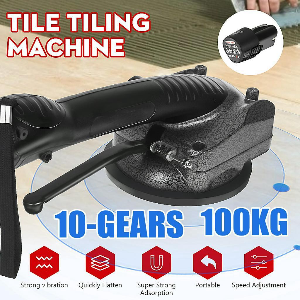 1000 Вт, 80x80 см, плиточная машина, регулируемая присоска, 40 кг, инструмент для укладки пола, всасывающая плитка, напольная стена + 1 аккумулятор + сумка