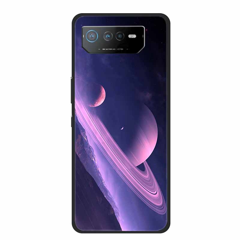 Чехол для телефона Asus ROG Phone 6D Ultimate Задняя крышка Черный ТПУ Силикон Мягкий Чехол Для Asus ROG Phone 6 Pro Чехол Phone6 Pro