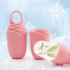 Ice Mold Reusable Rose Shape Silicone Ice Roller Ergonomic Design Skin Care Ice Cube Face Roller for Women