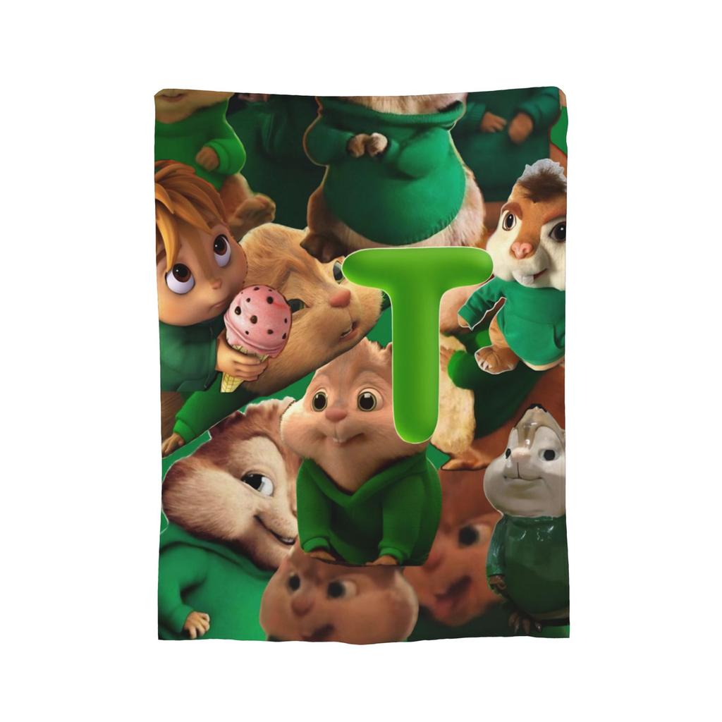 Alvin and the Chipmunks Blanket Cozy Soft Throw Blankets for Couch 50x60 Inch Multisize Plush Thin Quilt