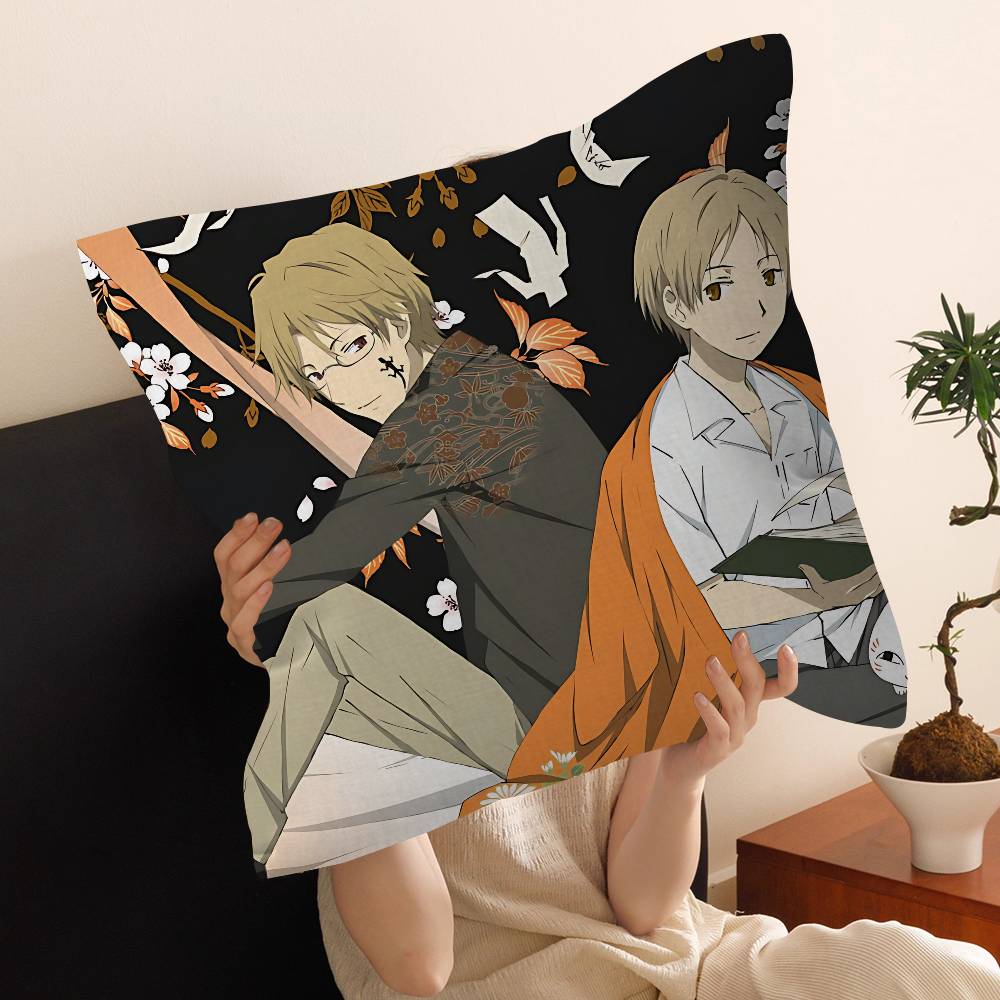 Natsume Yuujinchou Cartoon Cushion Cover Decorative Pillow Sofa Home Decor Case Pillow Cases