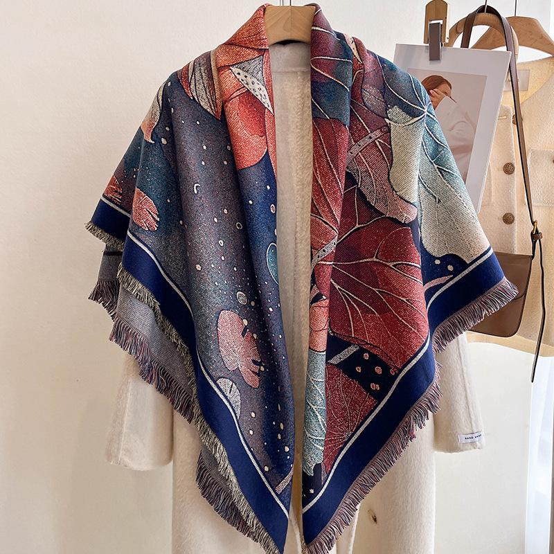 Imitation Cashmere Air-Conditioned Room, High-End Shawl, Big-Name Internet Celebrity Warm Scarf, Versatile Square Scarf
