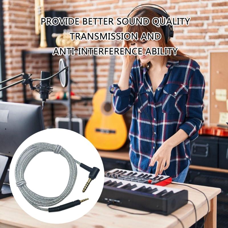 Посеребренный сменный кабель для наушников для аудиофилов для HD598/599HD558HD518/HD599/HD569 Наушники Опыт 4,4 мм штекеры