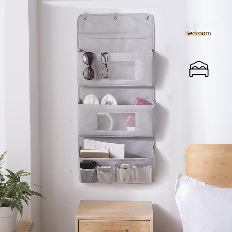 Creative Storage Bag Multi-layer Oxford Fabric Hanging Bag Door Hanging Pocket Cosmetic Organizer Dormitory Storage Hanger Bag