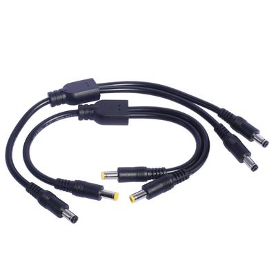 Кабель-разветвитель питания на 2 выхода, 18AWG, штекер 5.5x2.5мм 5.5x2.1мм, кабель-разветвитель для камер видеонаблюдения, светодиодной подсветки
