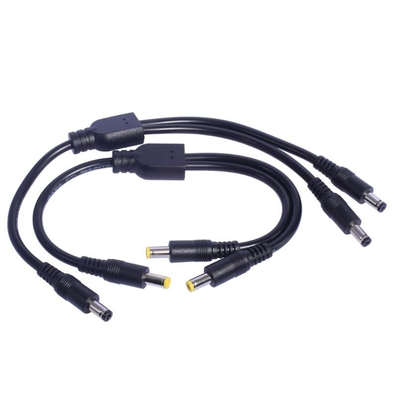 Кабель-разветвитель питания на 2 выхода, 18AWG, штекер 5.5x2.5мм 5.5x2.1мм, кабель-разветвитель для камер видеонаблюдения, светодиодной подсветки