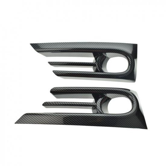 Fits Honda CR-V/CRV -21 Front Fog Light Lamp Cover Trim Glossy Carbon Fiber