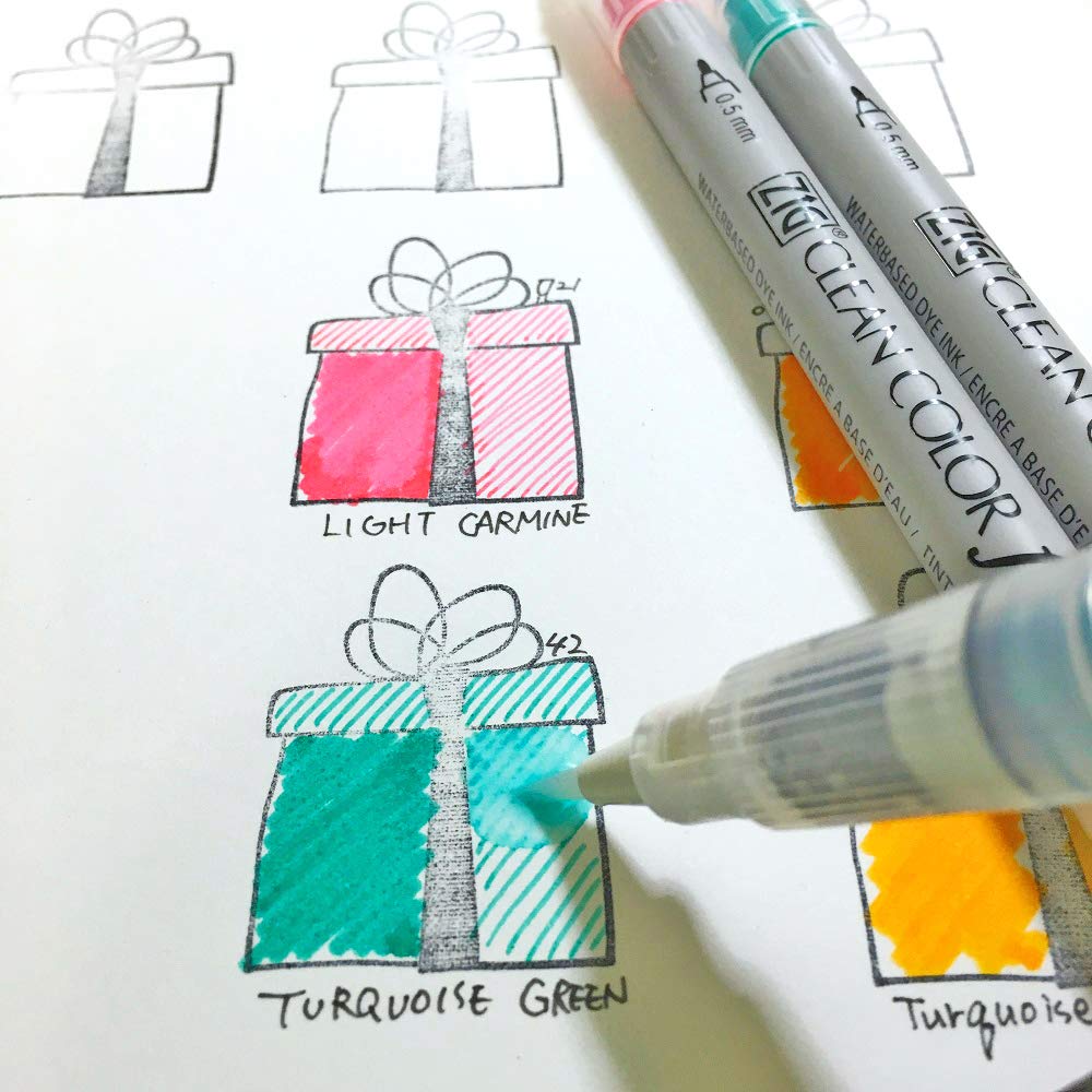 Kuretake Pen ZIG Clean Color F 36 Colors Water-Based TCS-6000T/36V