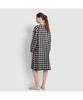 JAJU Women'S Flannel Pajama Dress_Jet Black