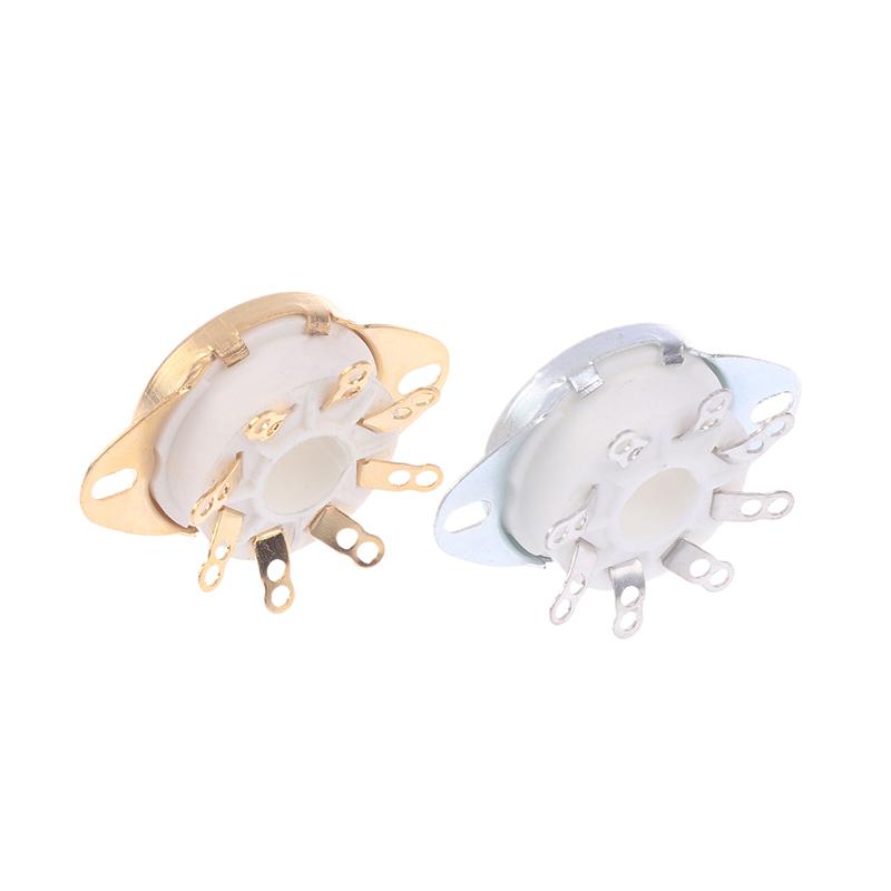 1 шт., 8-контактный Gzc8-Y-6, восьмеричная ламповая розетка, керамическое основание клапана, разъем для Kt88/6550/El34/6P6P/6V6/6N8P/6Sn7, аудиоусилитель Diy