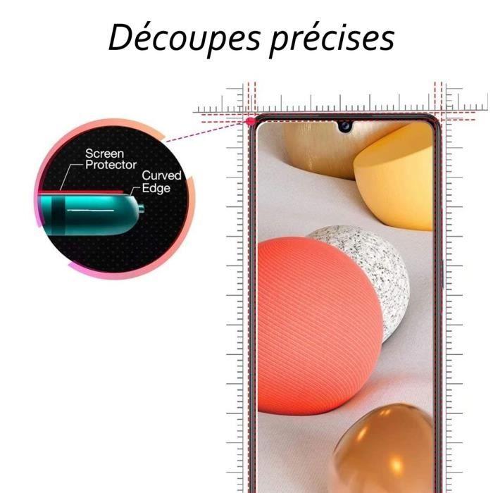 Coque de protection - Toproduits® - Samsung Galaxy A12 - Noir - Verre trempé - Souple