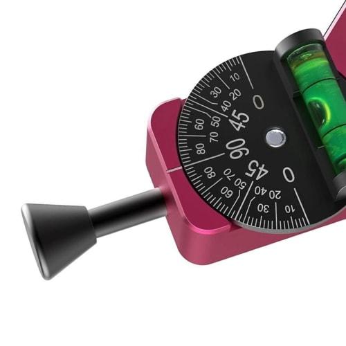 Pipe Center Finder, Pipe Fitter Tool, Measures Pipe Diameters from 1-1/2" To 6", Pipe Fitting Tool with Magnetic Centering Head and Bubble Protractor