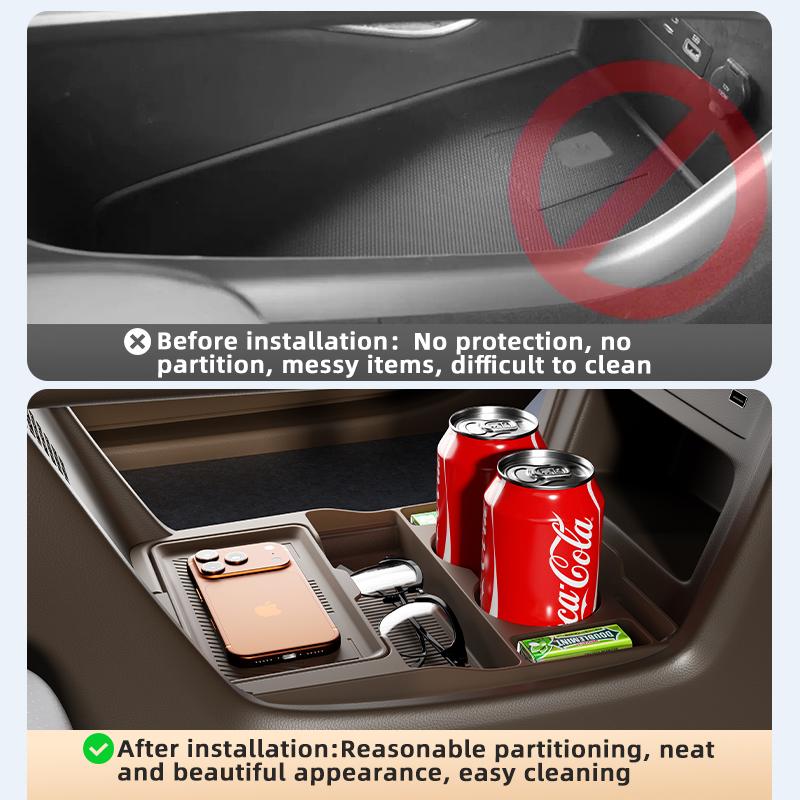 Для Changan Origin A6 2025 2026 Органайзер для хранения в центральном подлокотнике, скрытый бокс, держатель для стаканов, аксессуары для интерьера