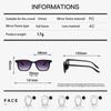 New Fashion Tretro Popular Square Women Sunglasses Retro Contrast Color Shades Uv400 Men Trending Matte Gradient Sun Glasses