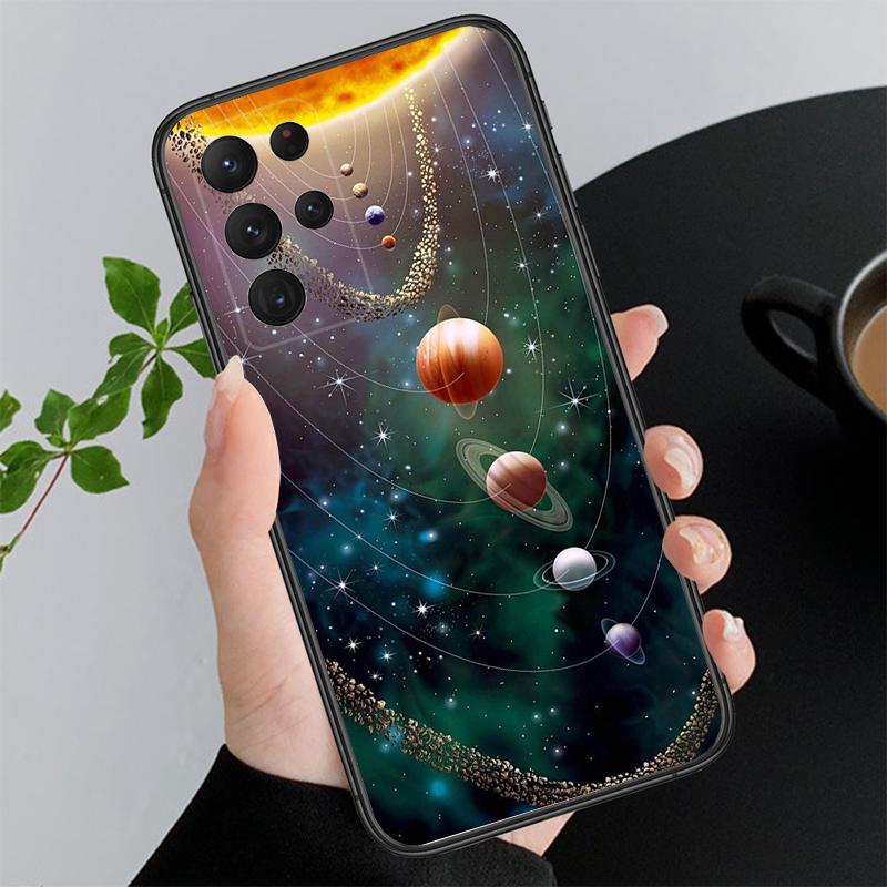 Planets And Galaxies Space universe Phone Case For Samsung Galaxy S25 S24 S23 S22 S21 S20 Ultra S20 S22 S21 S23 S20 FE S24 Plus