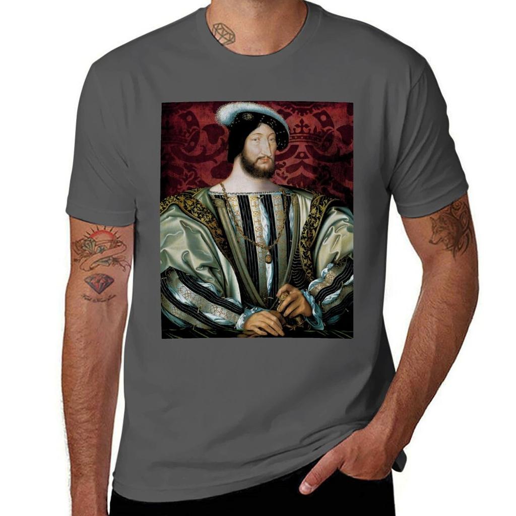 King Francis I Of France (1530) Jean Clouet Tshirt Sport Basic Moisture Wicking Tee Tshirt
