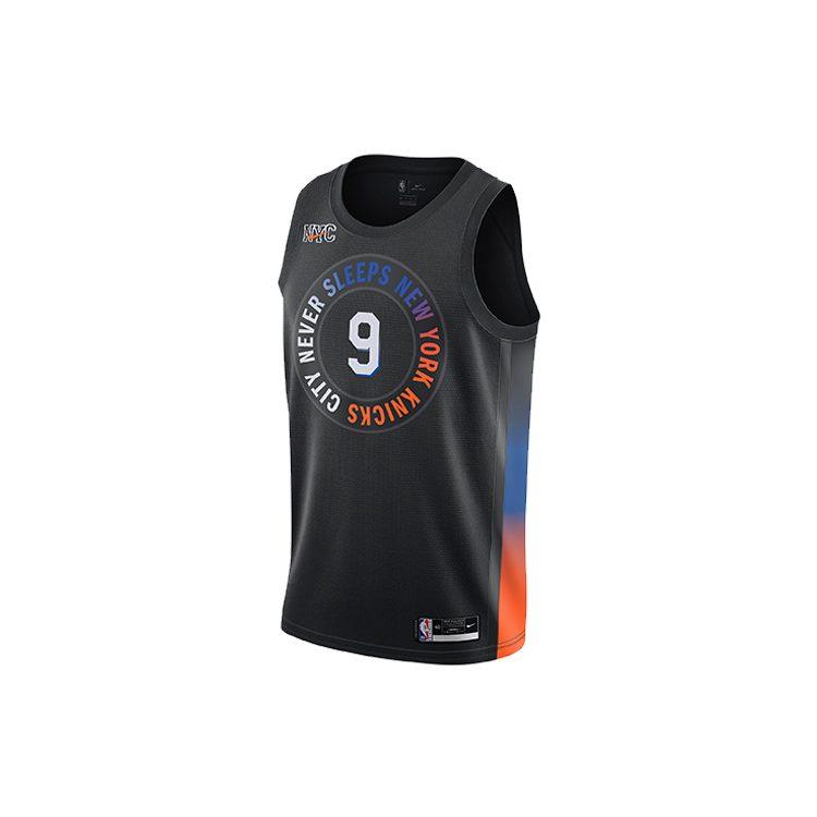Nike Баскетбольная форма SW Fan Edition, Нью-Йорк Никс, Барретт Размер 9 Мужская Черная CN1749-013
