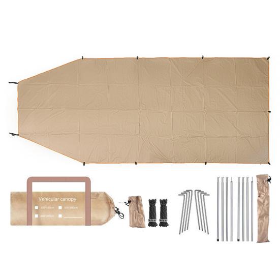 Автомобильный тент, водонепроницаемый тент из ткани Оксфорд, 5-8 человек, открытый кемпинговый брезент, внедорожник, навес для задней двери грузовика, крыша автомобиля, солнцезащитный козырек, хэтчбек, автомобильная палатка