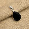 Ювелирный кулон ручной работы из стерлингового серебра 925 пробы с черной шпинелью ручной работы для нее