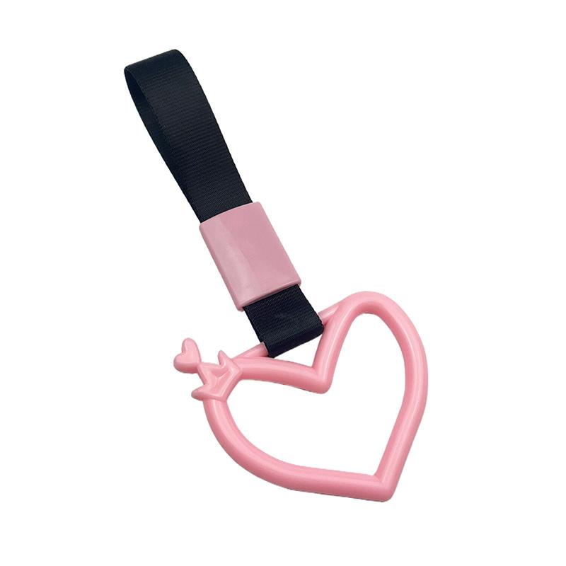 Цветной автомобильный буксировочный ремень Tsurikawa Ring Heart JDM Train Bus Handle Strap Styling Drift Charm Strap Auto Accessories
