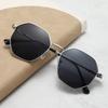 Модные Ретро Солнцезащитные Очки в Металлической Оправе, Трендовые Солнцезащитные Очки для Мужчин и Женщин для Путешествий, 2246