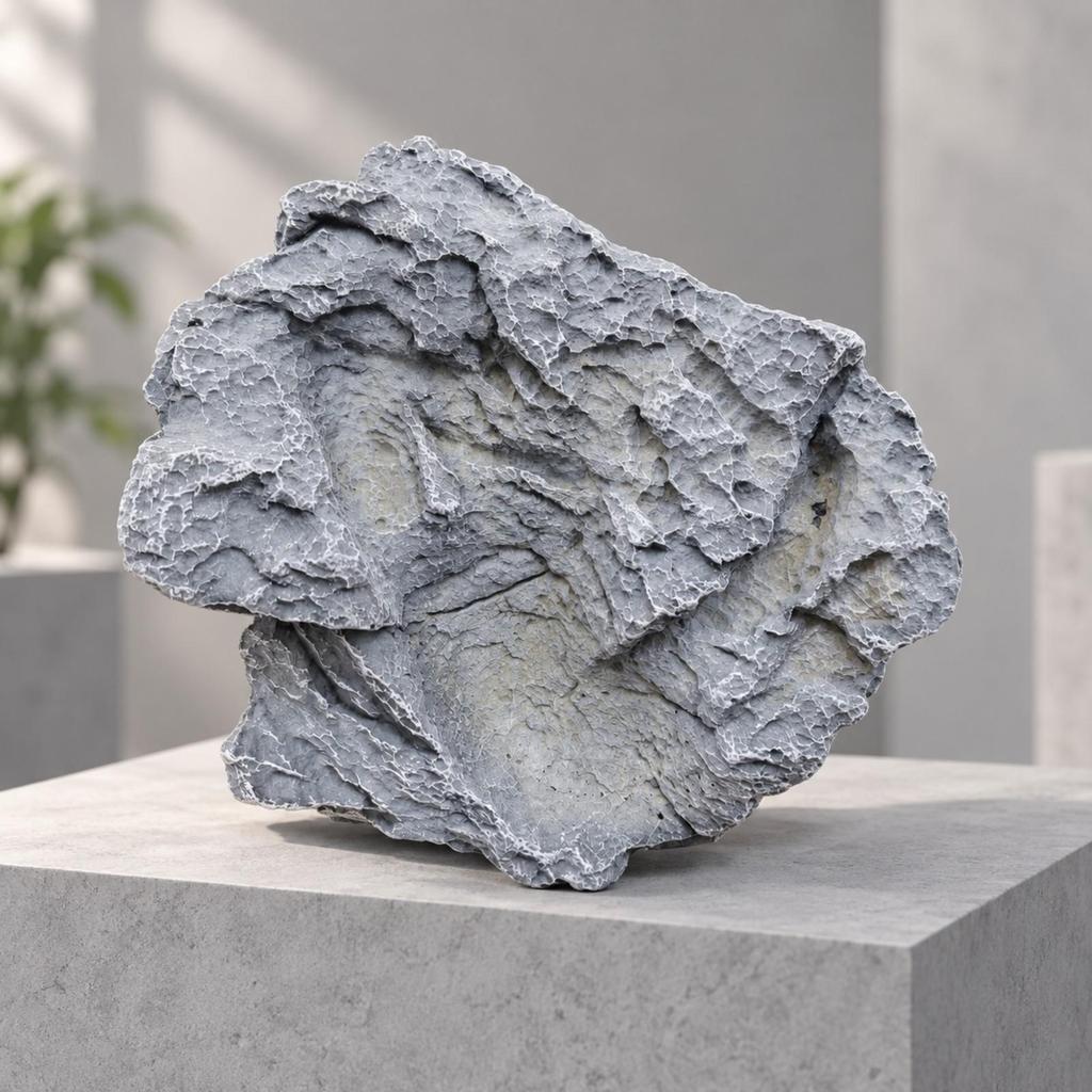 PU Foam Artificial Rock Realistic Decorative with Rugged Textured Surface WaterCleanable