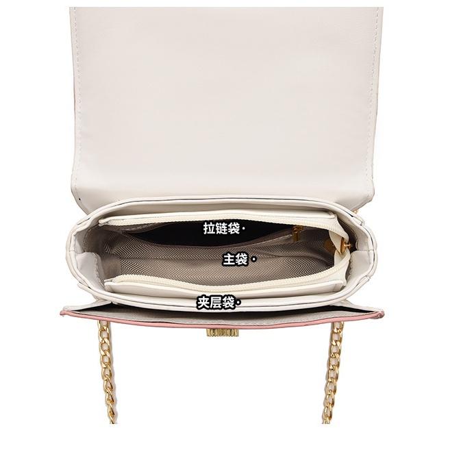 IELGY Korean Version of Fashionable Women's Bags, Trendy Small Square Bags, Chain Single Shoulder Oblique Span Bags