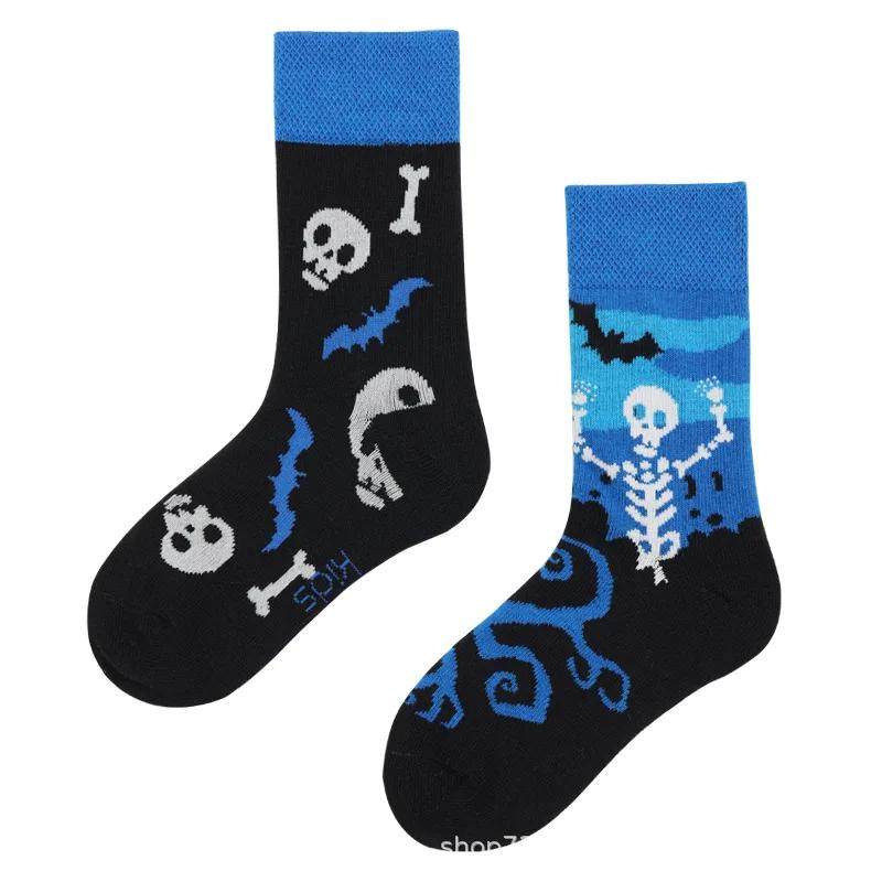 AB Новые детские носки в стиле родитель-ребенок для мальчиков и девочек, красочные, милые, мультяшные, модные, спортивные, детские, средней длины, хлопковые