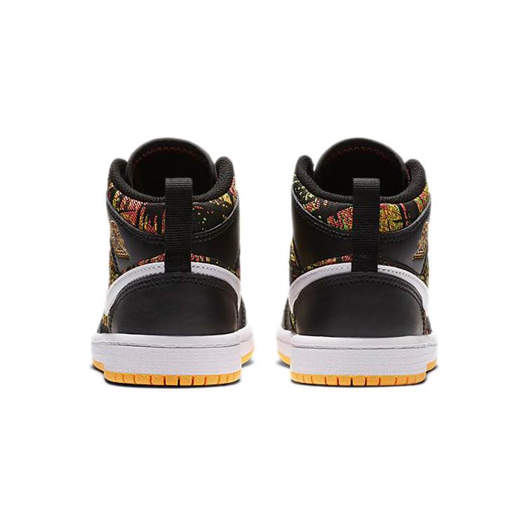 Jordan 1 Mid PS Черный Лазерный Оранжевый 640737-003