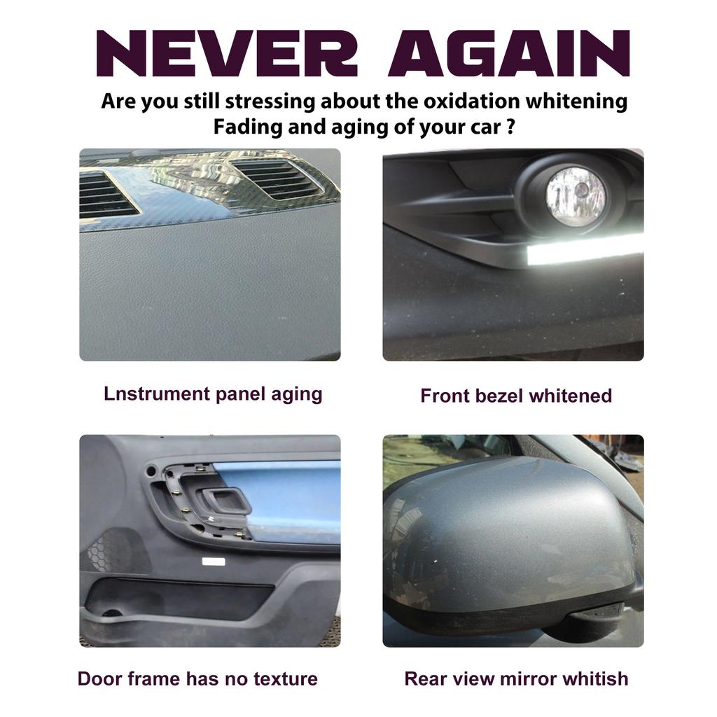 Rayhong Car Plastic Spray Очиститель для салона автомобиля, сидений, приборной панели, удаления пятен, технического обслуживания и восстановления