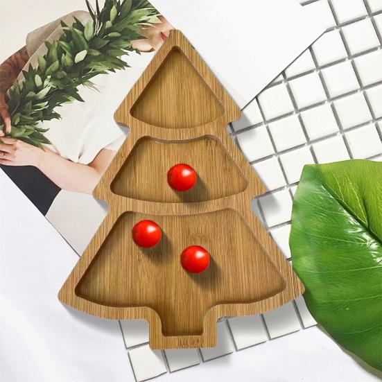 Поднос в форме рождественской елки, деревянные доски для десертов, разделочная доска для стейков, безопасно и легко