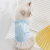 Spring/Summer 25 Pet Clothing Cool Thin Butterfly Suspender Skirt Small Dog Teddy Dog Cat Clothing